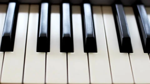 Piano keys. Keyboard. Video stock 34831992