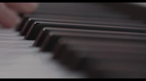 Piano Keys Macro Stock Footage 31936142