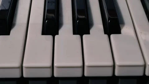 Piano keys musical instrument Video stock 289221053