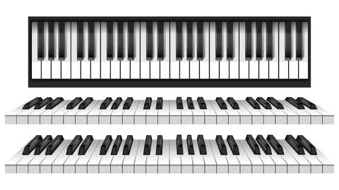 Kuvitukset ~ Piano Keyboard VectorsKuvitukset ~ Piano Keyboard Vectors  