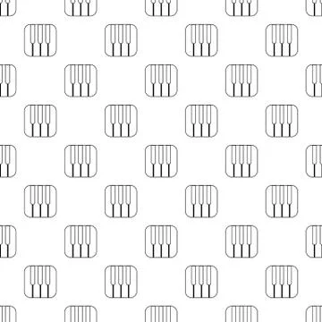 Piano keys pattern seamless Illustrazione stock