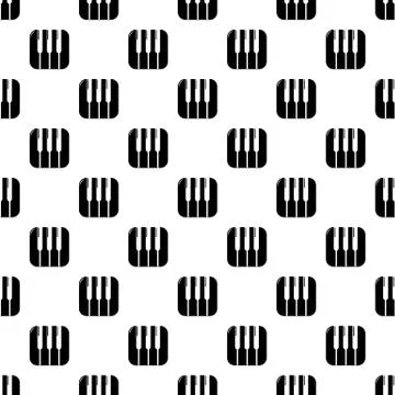 Piano keys pattern seamless Stock Illustration