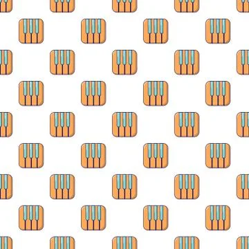 Piano keys pattern seamless Stock Illustration