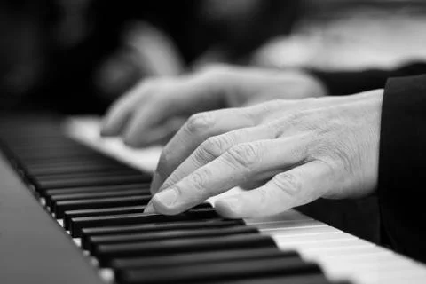 Piano keys Stock Photos