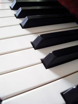 Piano keys Stock Photos