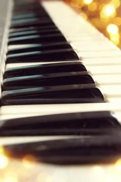 Piano keys Stock Photos
