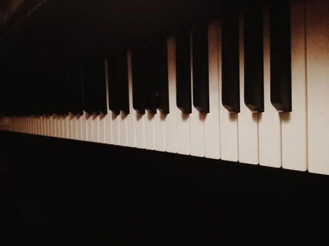 Piano keys Stock Photos