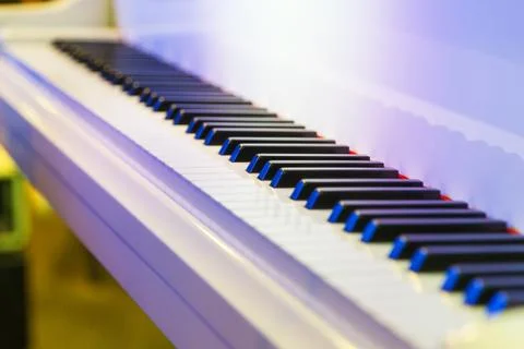 Piano keys . Stock Photos