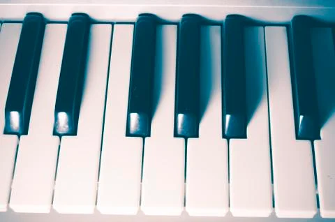 Piano keys Stock Photos