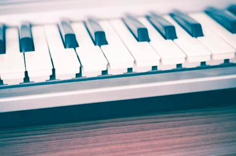 Piano keys Stock Photos