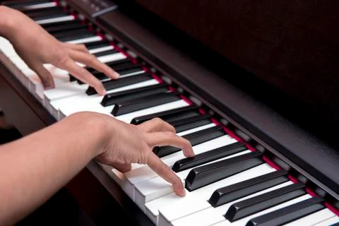 Piano keys Stock Photos