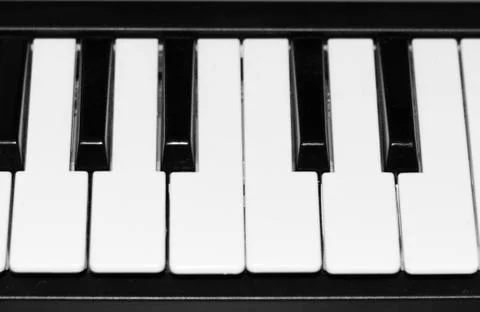 Piano with keys Stock Photos