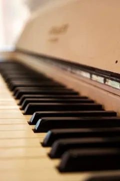 Piano keys Stock Photos
