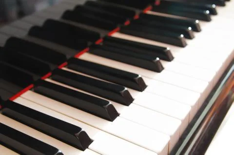 Piano keys Stock Photos