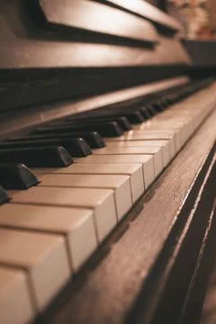 Piano keys Stock Photos