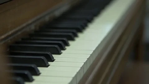 Piano Keys Right Movement Stock Footage 77836581