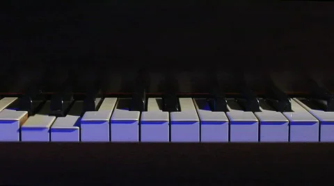 Piano keys static blue Stock-Footage 724382