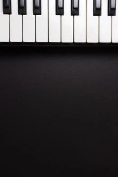 Piano music background Stock Photos