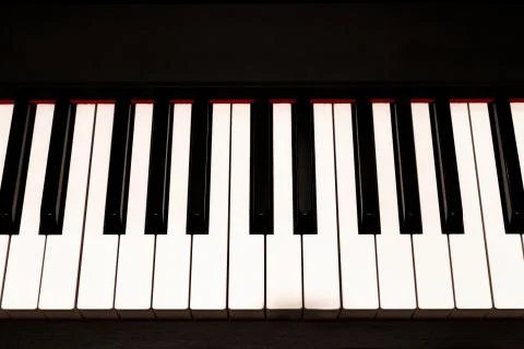 Piano music keyboard Stock Photos