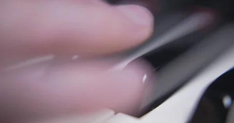 Piano Player Close Up Stock Footage 84682204