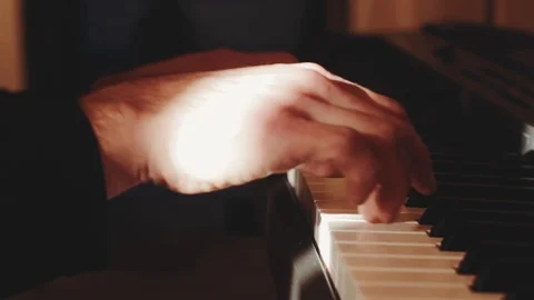 Piano player Stock Footage 86706003