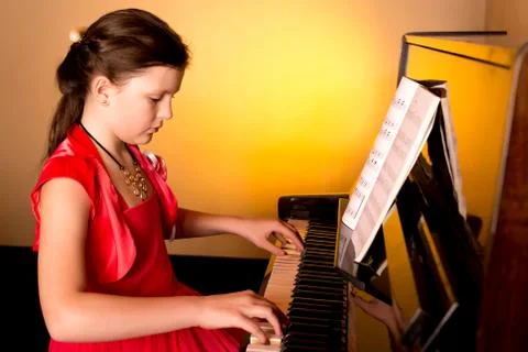 Piano player. Stock-Fotos