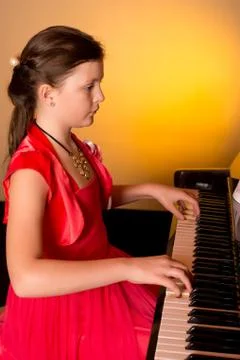 Piano player. Stock-Fotos