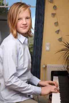 Piano player Stock Photos