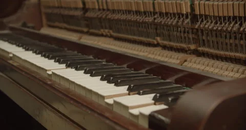 Piano Is Playing Alone Stock Footage 167389760