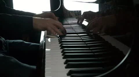Piano playing Stock Footage 11125046