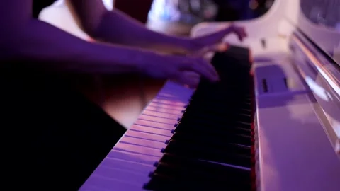 Piano playing Stock Footage 194693093