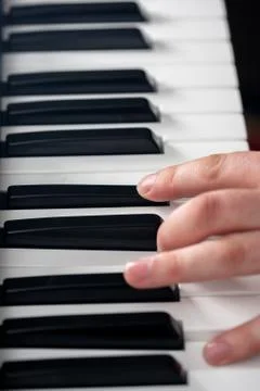 Piano playing Stock Photos