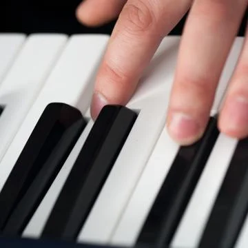 Piano playing Stock Photos