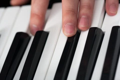 Piano playing Stock Photos
