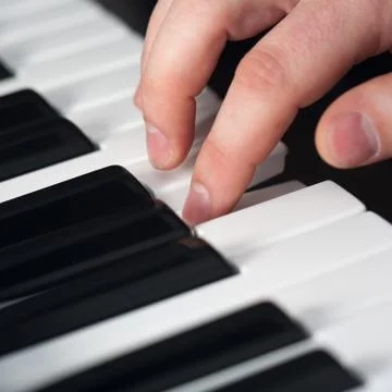 Piano playing Stock Photos