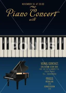 Piano Poster PSD Template