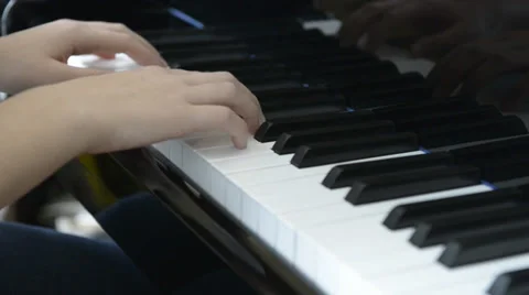Piano Practicing.mp4 Stock Footage 34193097