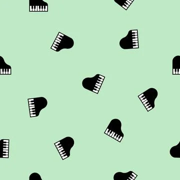 Piano seamless pattern texture background Illustrazione stock