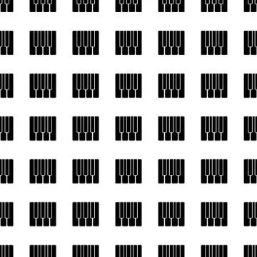 Piano seamless pattern. Vector Stock Illustration