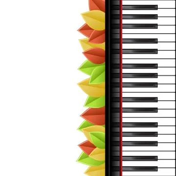 Piano template Illustrazione stock