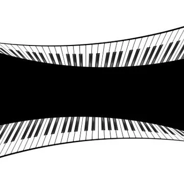 Piano template isolated Illustrazione stock