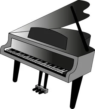 Piano vector design Illustrazione stock