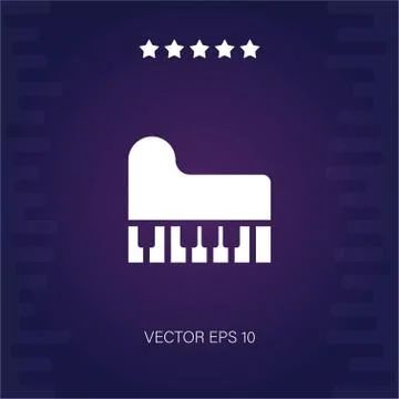 Piano vector icon Stock Illustration