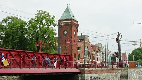 Piaskowy bridge 스톡 동영상 89859740