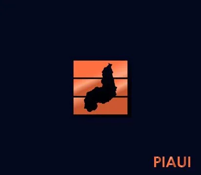 Piauí map icon for your design Stock Illustration