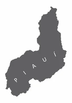 Piaui State map Stock Illustration