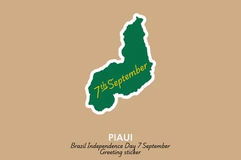 Piauí vector sticker Stock Illustration