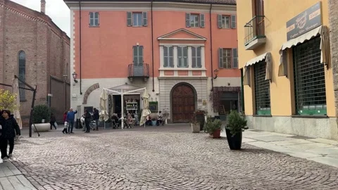 Piazza Alba Piedmont, Piemonte Stock Footage 236299695
