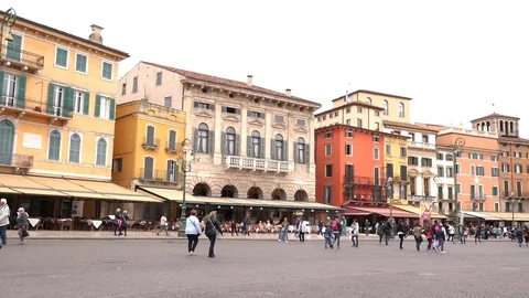 Piazza Brà, Verona Stock Footage 75261564