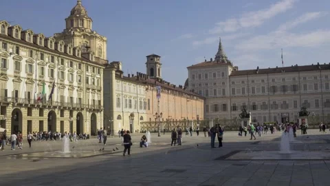 Piazza Castello in Turin Stock Footage 276416810